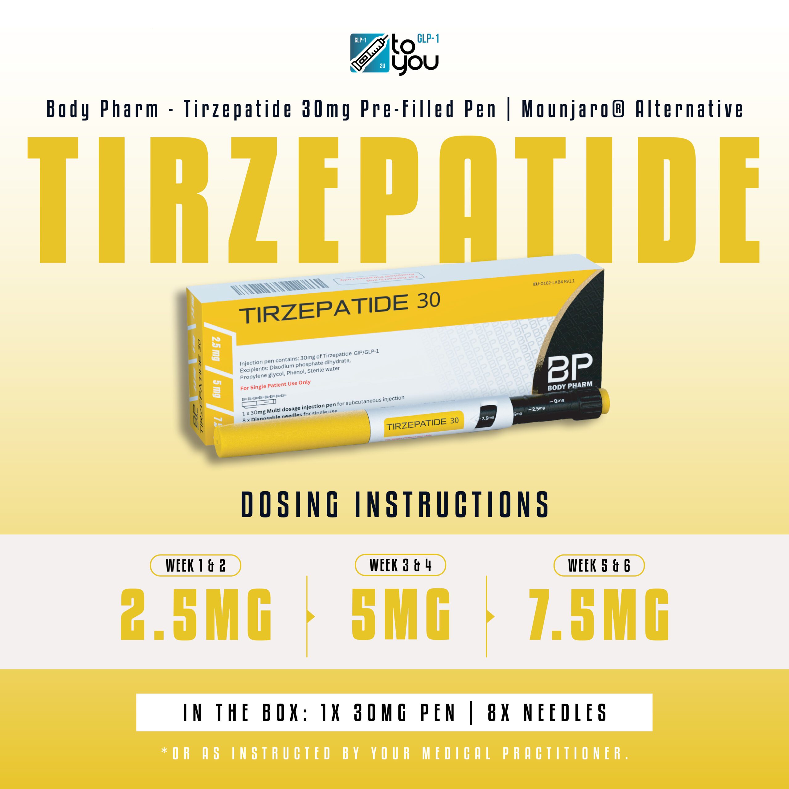 bodypharm tirzepatide Tirzepatide 30mg Body Pharm | Weight Loss Peptide