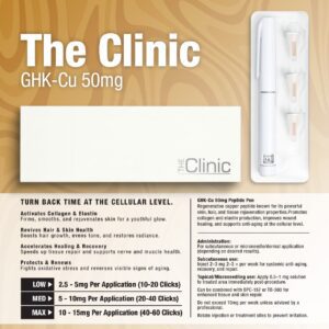 The Clinic - GHK-Cu  50mg Pre-Filled Pen | Rejuvenate Skin | Boost Hair Growth | Speed Up Tissue Repair