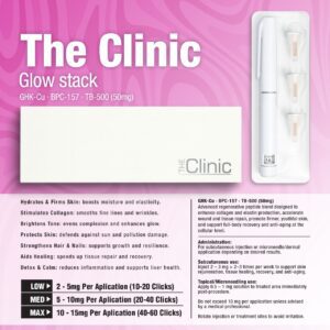 The Clinic - Glow Stack 50mg Pre-Filled Pen | GHK-Cu | BPC-157 | TB-500