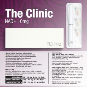 The Clinic NAD+ 10mg | Boost Cellular Energy & DNA Repair