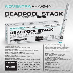 Noventra Pharma Deadpool Stack 20mg TB 500 BPC 157 KPV Elite Recovery Pen Best Price SA