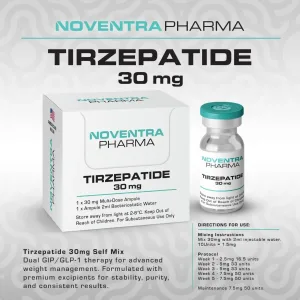 Noventra Pharma Tirzepatide 30mg GLP 1 GIP Weight Loss Peptide Mounjaro Alternative South Africa