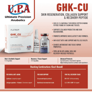 UPA Platinum GHK Cu 100mg Copper Ion Peptide Skin Regeneration Collagen Support Best Price SA 2